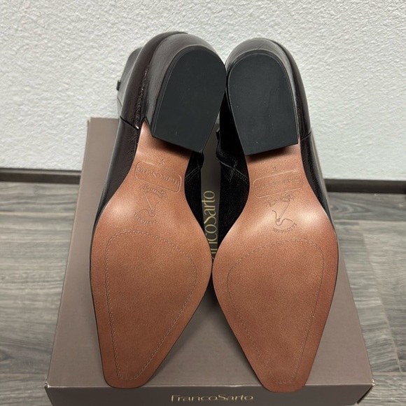 Franco Sarto Vivian Bootie In Metallic Brown Leather (WIDE) - Picture 4 of 9